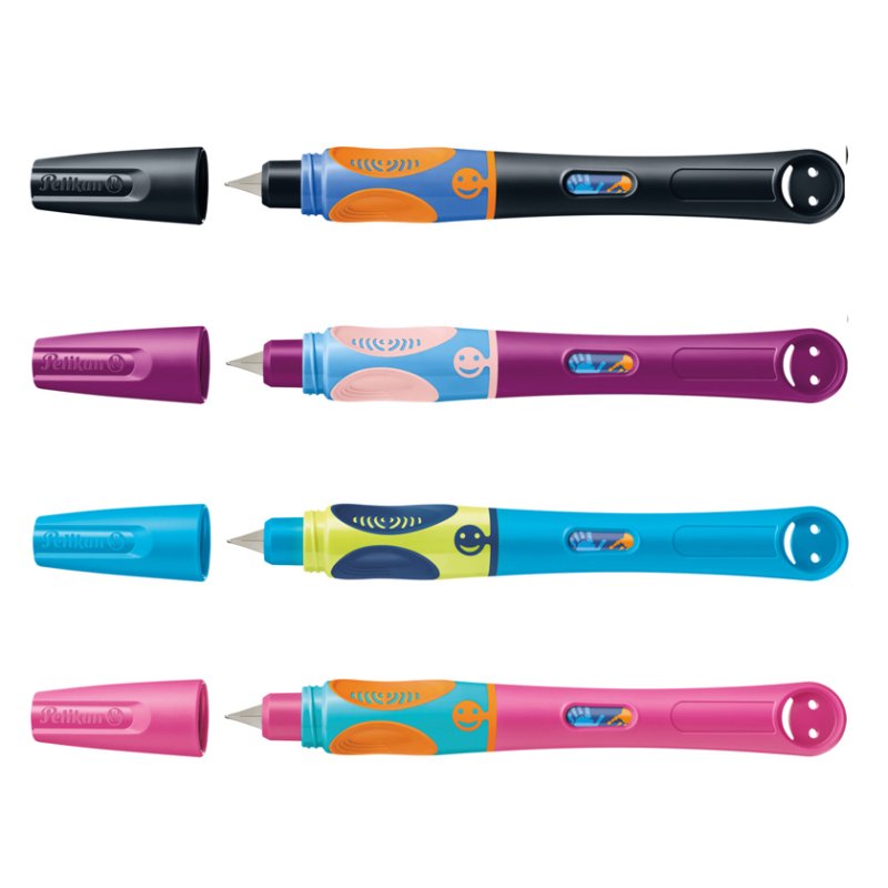 Pelikan griffix vulpen Neon Black, rechtshandigen, koningsblauw, federbreite A